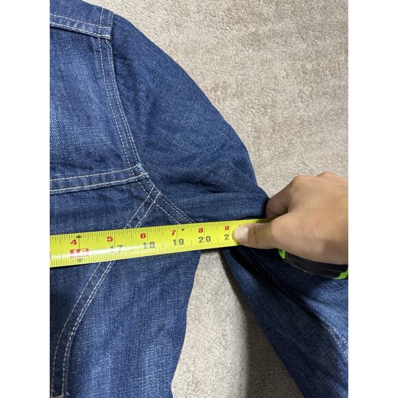 Women’s Levi’s Blue Jean Sherpa Trucker Jacket Size Medium EUC - Picture 6 of 7